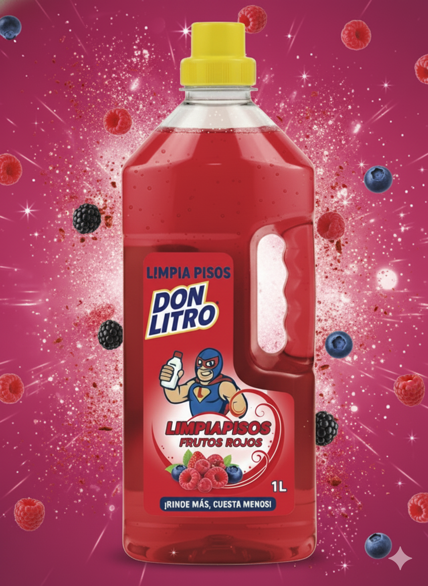 Limpia pisos Aroma a Frutos Rojos